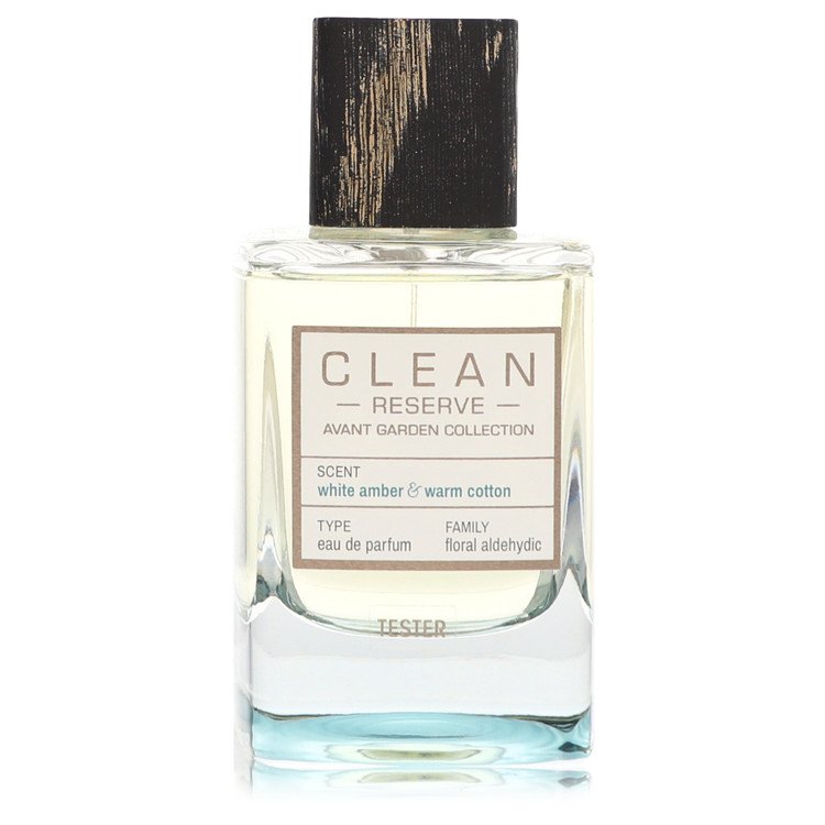 Clean Reserve White Amber & Warm Cotton by Clean Eau De Parfum Spray (Unisex Tester) 3.4 oz for Men
