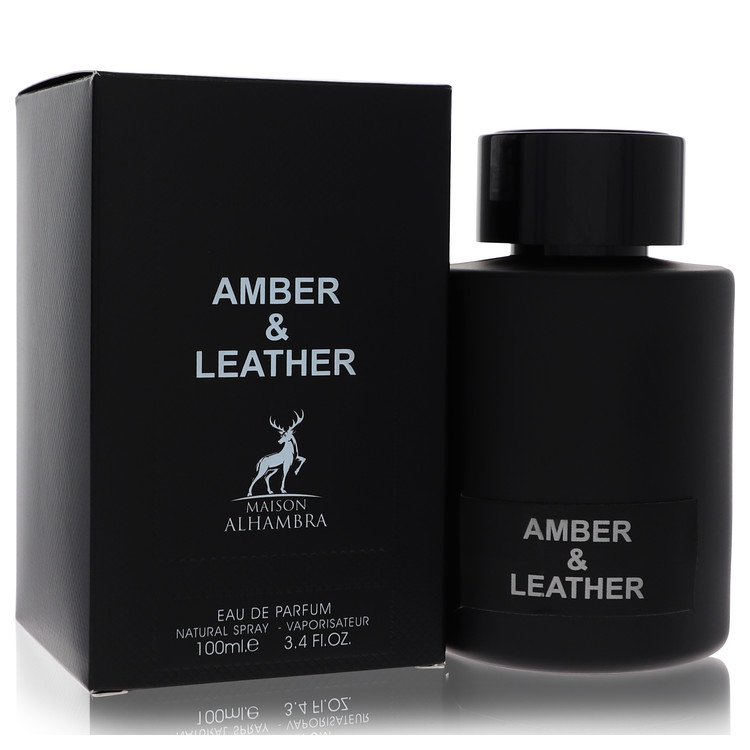 Maison Alhambra Amber & Leather by Maison Alhambra Eau De Parfum Spray 3.4 oz for Men