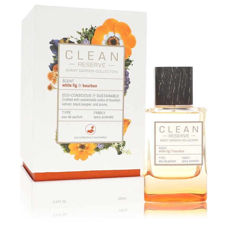 Clean Reserve White Fig & Bourbon by Clean Eau De Parfum Spray (Unisex Unboxed) 3.4 oz for Women