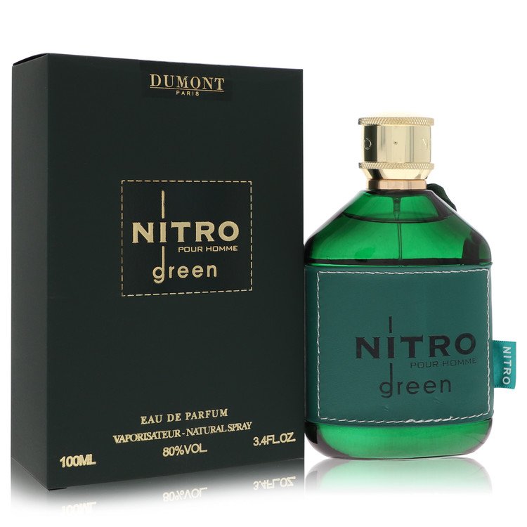 Dumont Nitro Green by Dumont Paris Eau De Parfum Spray (Unboxed) 3.4 oz for Men