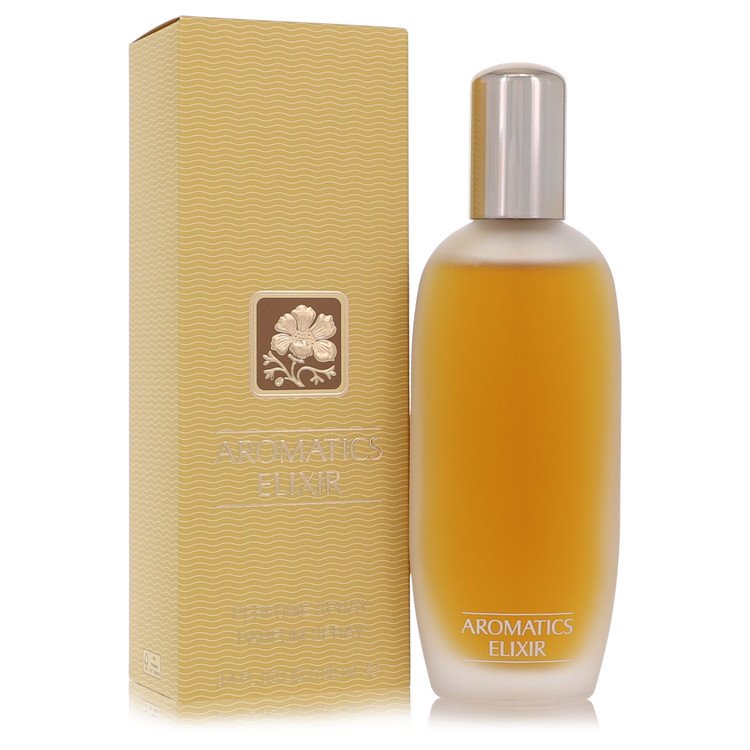 Aromatics Elixir by Clinique Gift Set -- 3.4 oz Eau De Parfum Spray + 2.5 oz Body Wash + Glove for Women