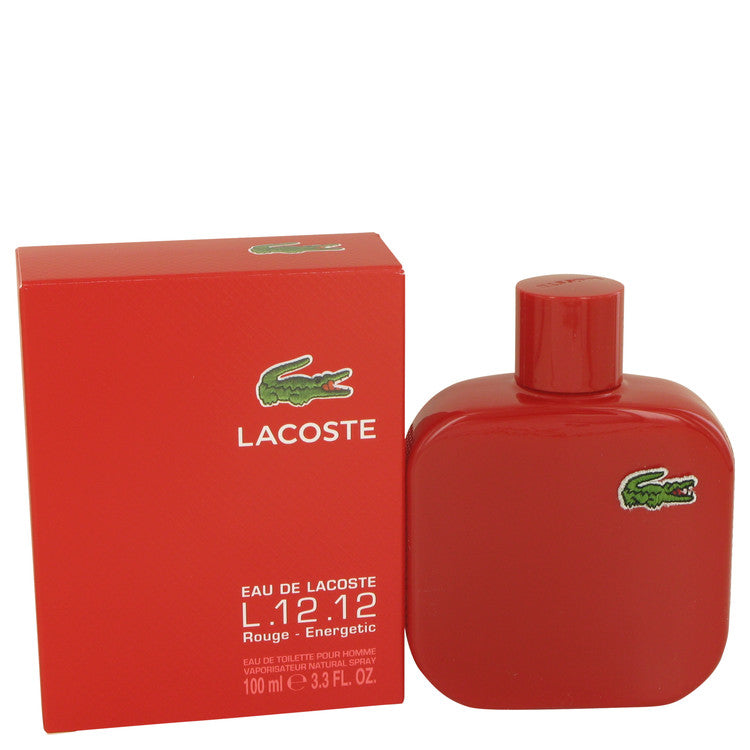 Lacoste Eau De Lacoste L.12.12 Rouge by Lacoste Eau De Toilette Spray 3.3 oz for Men
