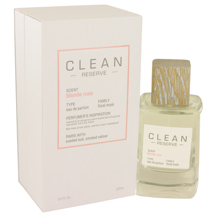 Clean Blonde Rose by Clean Eau De Parfum Spray 3.4 oz for Women