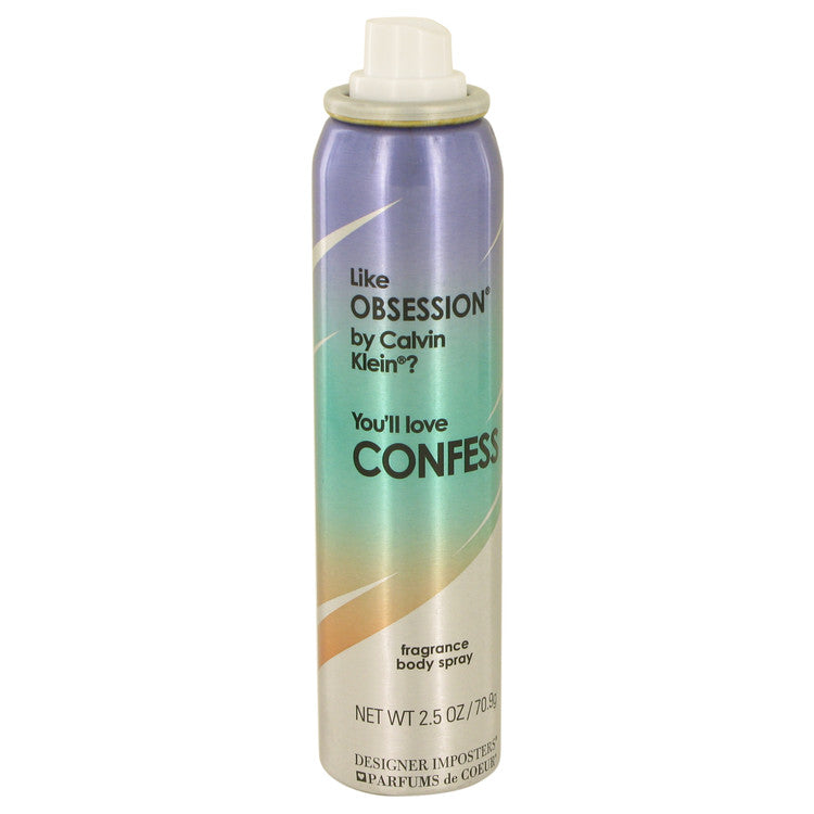 Designer Imposters Confess by Parfums De Coeur Deodorant Body Spray (Tester) 2.5 oz for Women