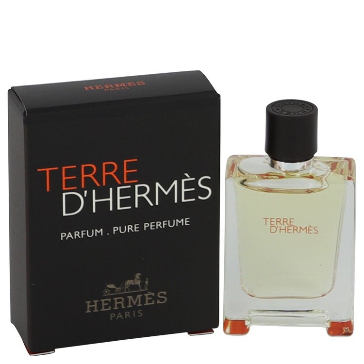 Terre D'Hermes by Hermes Mini Pure Perfume .17 oz for Men
