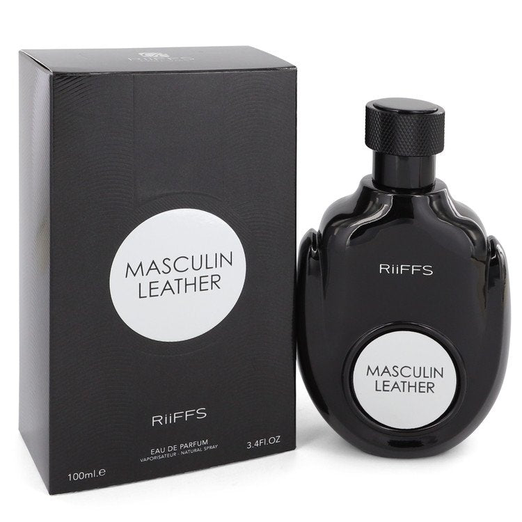 Masculin Leather by Riiffs Eau De Parfum Spray 3.4 oz for Men