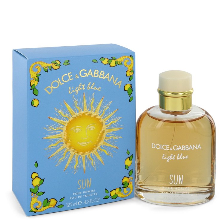 Light Blue Sun by Dolce & Gabbana Eau De Toilette Spray 4.2 oz for Men
