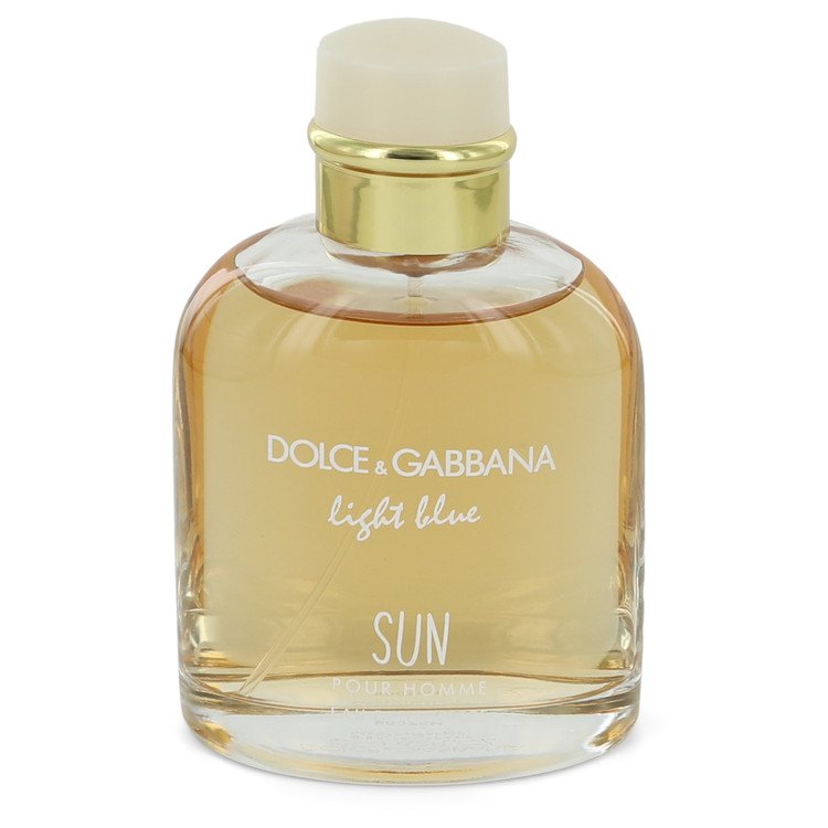 Light Blue Sun by Dolce & Gabbana Eau De Toilette Spray (unboxed) 4.2 oz  for Men