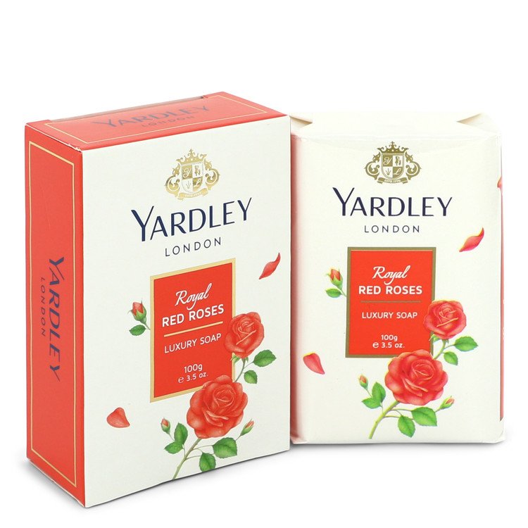 Yardley London Soaps by Yardley London Royal Red Roses Luxury Soap 3.5 oz for Women