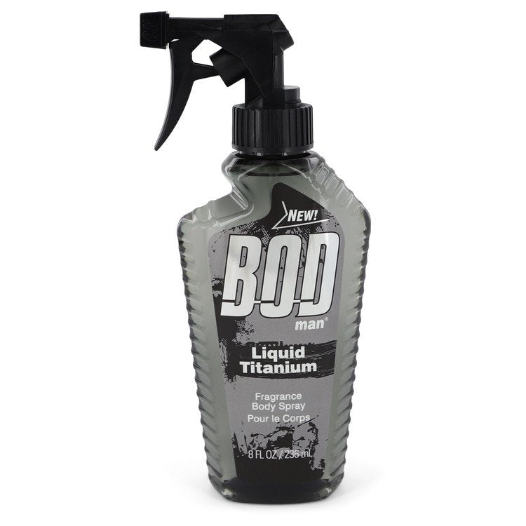 Bod Man Liquid Titanium by Parfums De Coeur Fragrance Body Spray 8 oz for Men