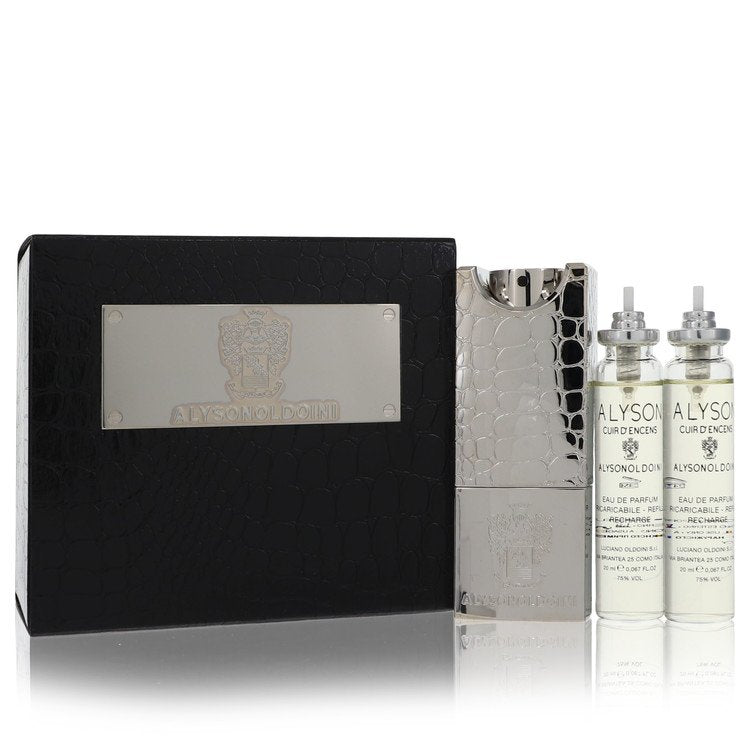 Cuir D'encens by Alyson Oldoini Gift Set -- 3 x 2.0 oz Esprit de Parfum Sprays for Men