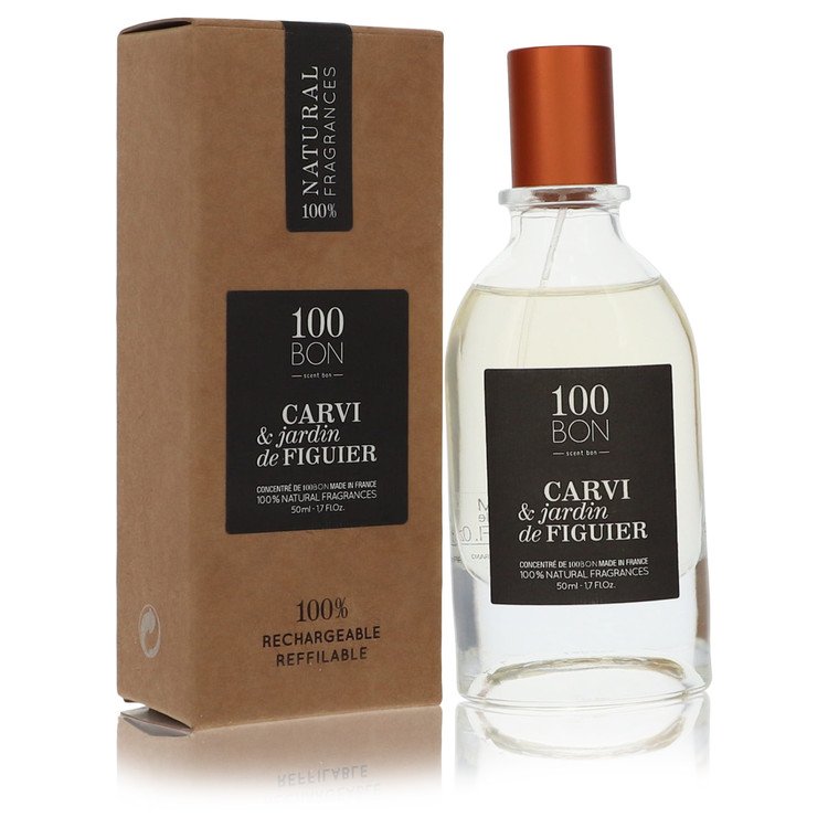 100 Bon Carvi & Jardin De Figuier by 100 Bon Concentree De Parfum Spray (Unisex Refillable) 1.7 oz for Men