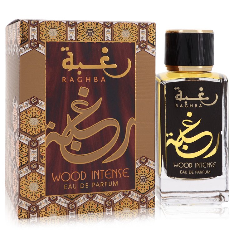 Raghba Wood Intense by Lattafa Eau De Parfum Spray 3.4 oz for Women