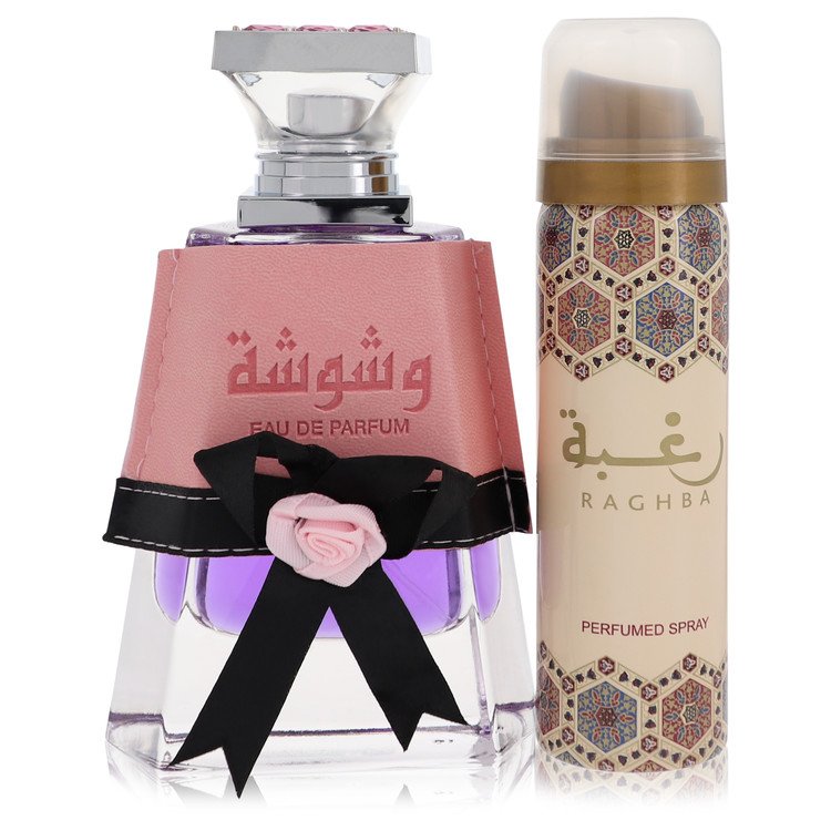 Washwashah by Lattafa Eau De Parfum Spray Plus 1.7 Deodorant 3.4 oz for Women