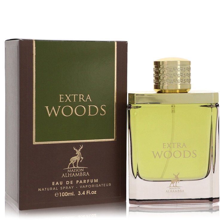 Extra Woods by Maison Alhambra Eau De Parfum Spray 3.4 oz for Men