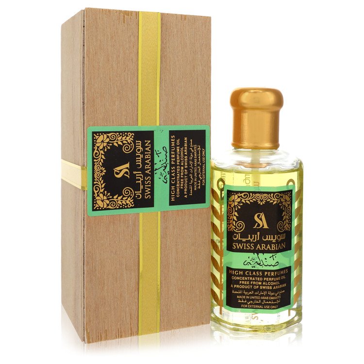 Swiss Arabian Sandalia by Swiss Arabian Ultra Concentrated Perfume Oil Free From Alcohol (Unisex Green Unboxed) 3.21 oz for Women