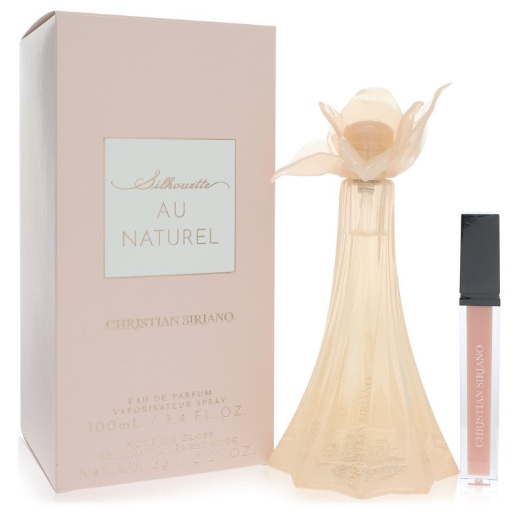 Christian Siriano Au Naturel by Christian Siriano Eau De Parfum Spray + 0.21 oz Nude Lip Gloss 3.4 oz for Women